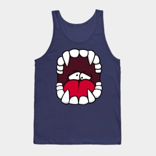 Cartoon Fangs Tank Top